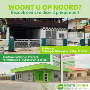 Woont u op Noord? Bezoek een van deze 2 prikpunten!